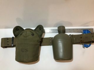 Vintage Antique Vietnam War Us Army Early Macv Canteen Set 1956 1964