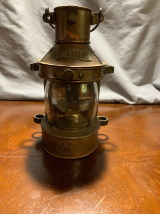 Vintage Masthead Tung Woo Hong Kong Copper & Brass Lantern