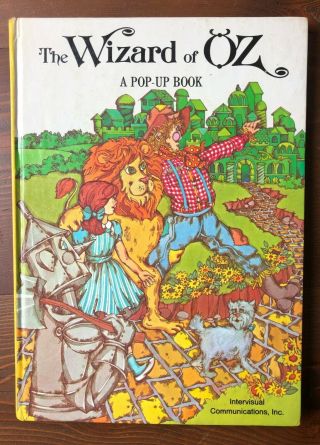 Wizard Of Oz A Pop - Up Book Vintage Hardcover Intervisual Communications Vintage