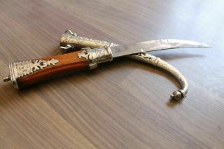 Khanjar Vintage Islamic Yemeni Silver Dagger Knife Jambiya Handmade Sword Gift