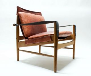 Antilop Safari Chair By Hans Olsen For Viska Mobler Sweden 1960s