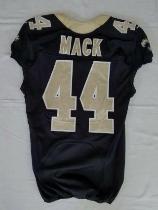 44 Elbert Mack Of Orleans Saints Nfl Game Worn Locker Room Jersey W/coa