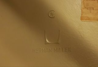 Vintage Eames Herman Miller Swivel Arm Chair Mid Century Modern MCM Apple Green 3