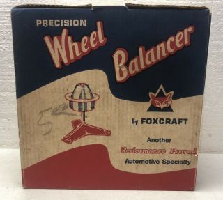 Vintage Foxcraft Wheel Balancer Wb - 1 / Gas Oil