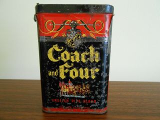 Coach And Four Pocket Tobacco Tin