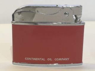 Flat Advertising Lighter Conoco Continental Oil Company Made In Japan 2