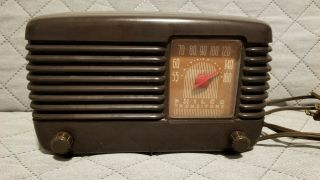 Vintage Bakelite Philco Transitone Tube Radio Model 48 - 200