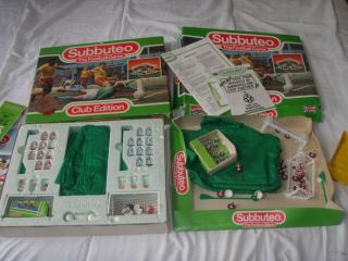 2 X Vintage Subbuteo Football Game Bundle 1980s Soccer Table Top Club Edition