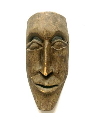 Antique Look African Hand Carved Wooden Tribal Haloween Mask Wall Hanging 10877