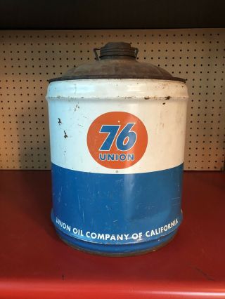 Vintage 76 Union 5 Gallon Gas Tank