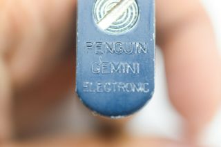 Penguin Gemini Electronic Lighter Cigarette Gas Japan Vintage Collectors Rare 2