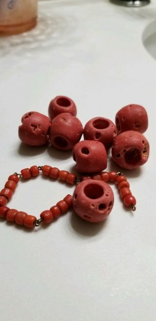 Vintage Natural Coral Beads