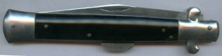 Made In Japan Vintage Stiletto 11 Inch Folding Knife Horn Handle Scarce Os.