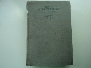 Vintage Book Gone With The Wind Margaret Mitchell Jan.  1937 Printing