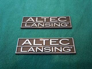 Vintage Altec Lansing Logo Nameplates For Models 4,  6,  & 8