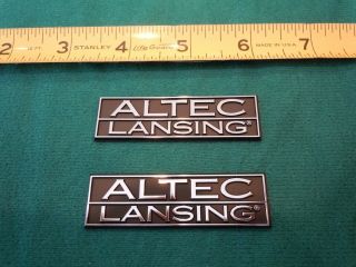 Vintage Altec Lansing Logo Nameplates For Models 4,  6,  & 8 2
