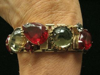Vintage Jewelry - Rhinestone Bracelet 1950 