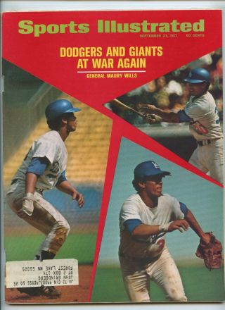 Sports Illustrated Maury Wills Los Angeles Dodgers Giants 1971 Bruno Sammartino