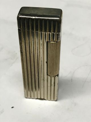 Vintage Dunhill Rollalite Petrol Wick Lighter Gold Plated 3