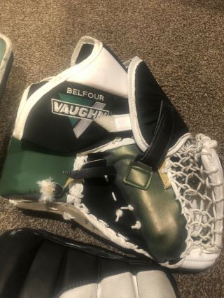 Ed Belfour Game Worn Hockey Goalie Blocker Glove Dallas Stars