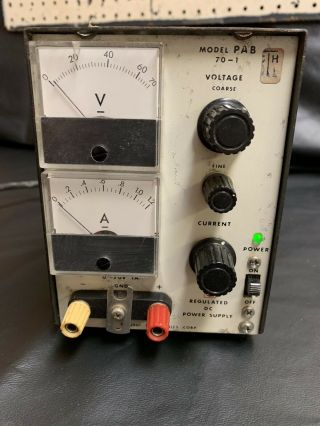 Kikusui 70 - 1 Regulated Dc Power Supply Vintage