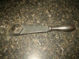 Vintage Lathe Tailstock Wrench 1 1/8 " (1/16 " ?) Hex Opening,  8 " Long