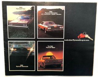 1969 Plymouth " All Car " Sales Brochure Fury,  Belvedere,  Barracuda