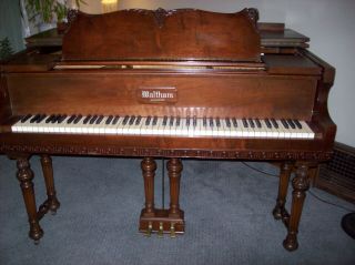 Antique Waltham Baby Grand Piano - Victorian Style - Includes Delivery