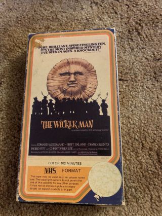 The Wicker Man Vhs Media Christopher Lee Classic Horror Vintage Rare