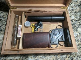Humidor Box,  Xicar Cutter & Starting Cigar Accessories