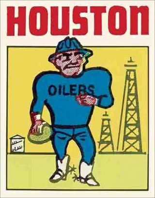 Houston Oilers Vintage Looking 1960 