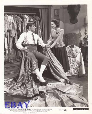 Tyrone Power Linda Darnell Vintage Photo Blood And Sand