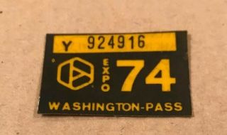 1974 Washington Passenger Vehicle License Plate Tag 2