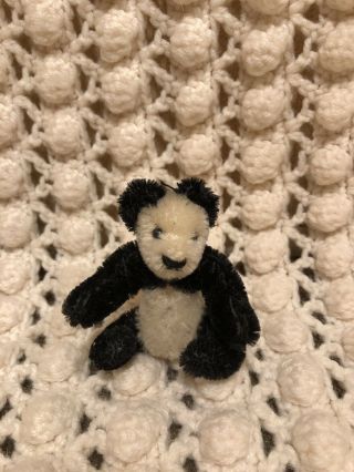 Rare 3” Miniature Antique Steiff Panda Bear