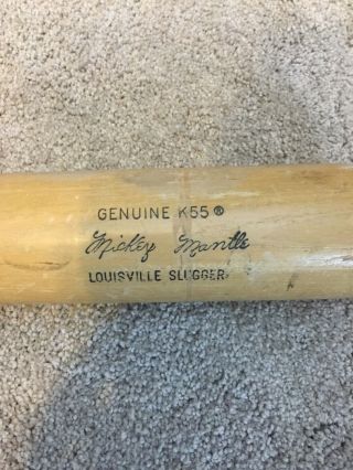Vintage Mickey Mantle Louisville Slugger Mm5 Bat,  35 Inch,  K55