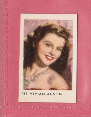 Vivian Austin Vintage 1950s Movie Film Star Card 163