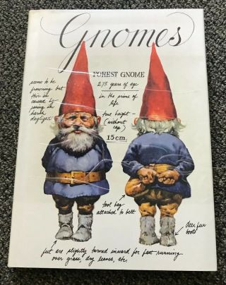 Vintage Gnomes Hardcover Book 1977 Huygen Poortvliet Dust Jacket Color