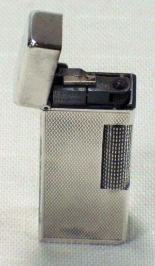 Antique Early Dunhill Silver Plated ‘barley’ Rollagas Lighter Made Switzerland