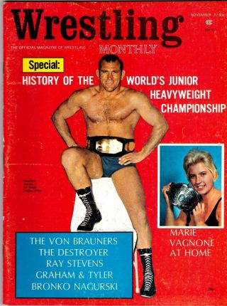 Wrestling Monthly November 1971 Car Accident Claims Hercules Cortez Icc2