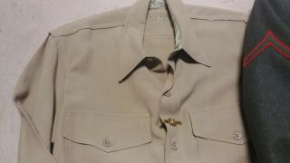 Vintage Short Style Korean USMC US MARINE CORPS WOOL IKE Jacket Shirt & Pants. 2