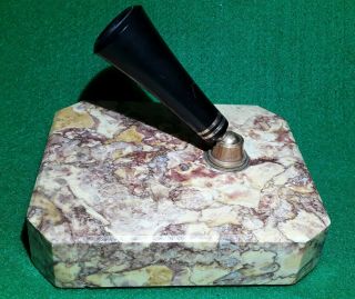 Vintage Parker Duofold Fountain Pen Holder Marble Base Old