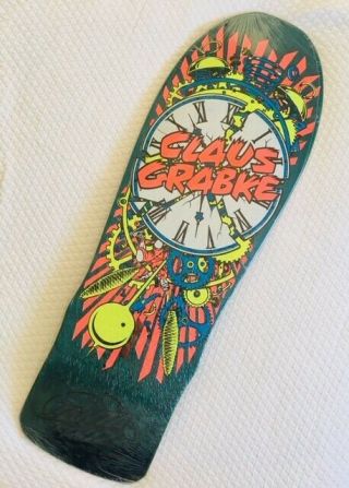 Nos Claus Grabke Exploding Clock Skateboard Deck Santa Cruz