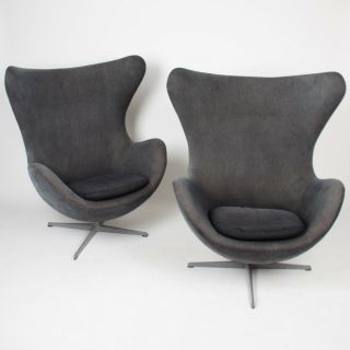 1960‘s Egg Chairs by Arne Jacobsen for Fritz Hansen Vintage Denmark 2