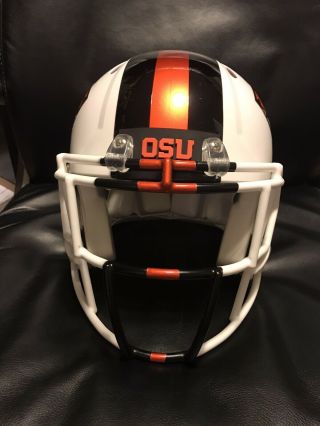 Oregon State Beavers Game Football Helmet Game Worn Helmet