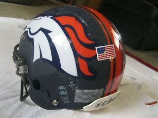 Schutt Dna Pro Full Size,  Heavy Duty Denver Broncos,  Nfl Football Game Helmet
