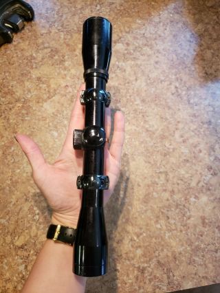 Vintage Bushnell Sportview Rifle Scope With Mount Rings 4x32 Waterproof