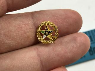 Antique Vintage Order Of The Eastern Star Pin Pinback Masonic Masons