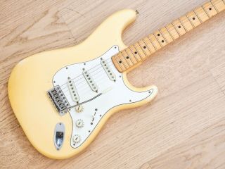 1975 Fender Stratocaster Vintage Electric Guitar Olympic White W/ohc