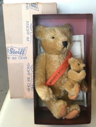 Vtg Steiff Ltd Ed Teddy Bear 1903 101st Anniversary Knopf Ohr 1486/8000 Orig Box