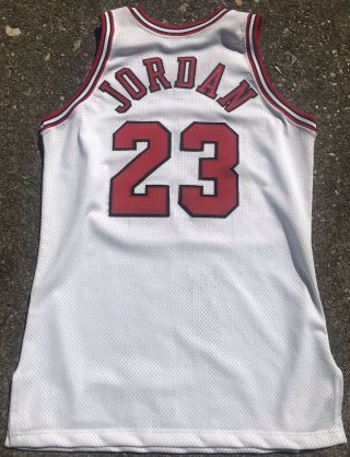 Michael Jordan Chicago Bulls 1993 - 94 Game Issued Pro Cut Commemorative Jersey 3